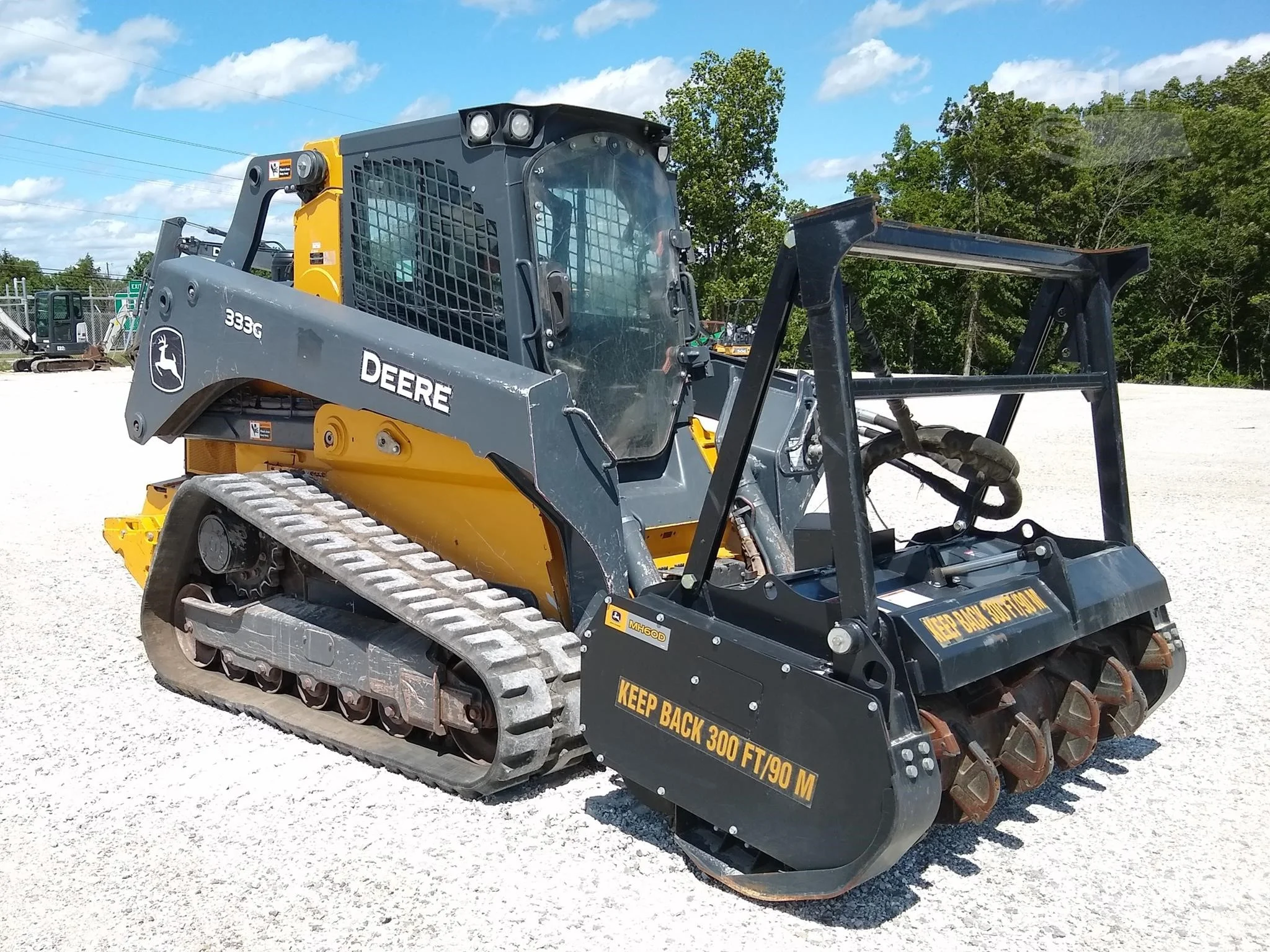 2021 John Deere 333G Compact Track Loader with MH60D Mulching Head