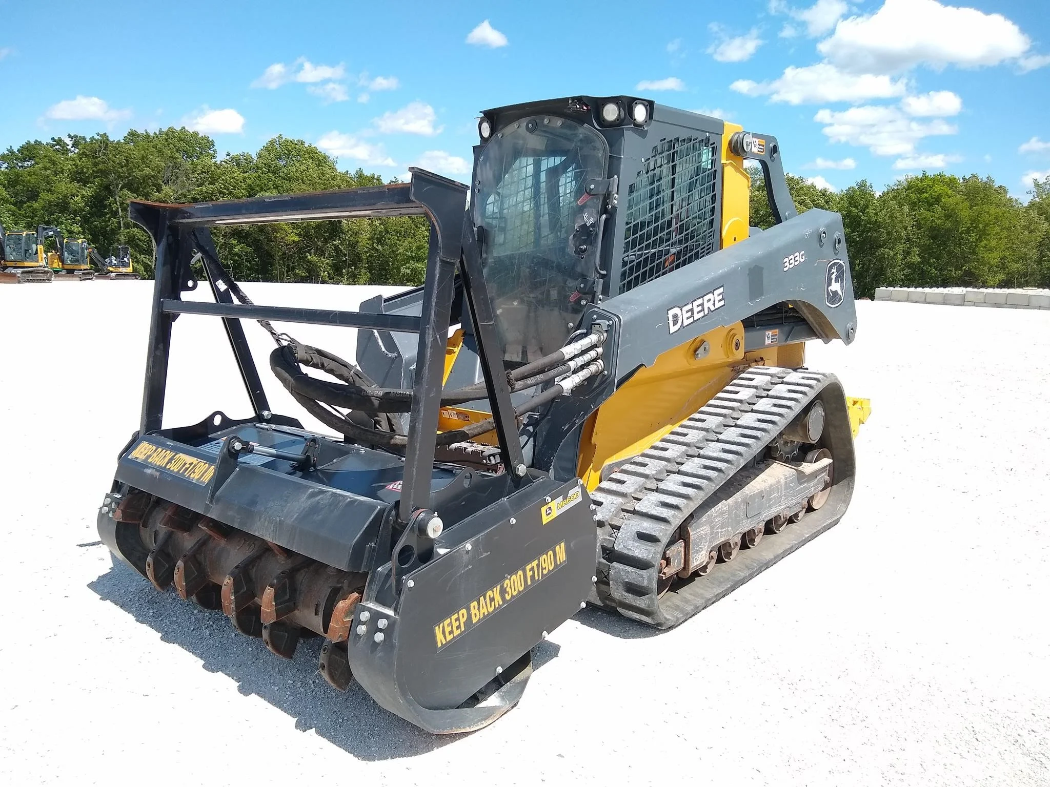 2021 John Deere 333G Compact Track Loader with MH60D Mulching Head