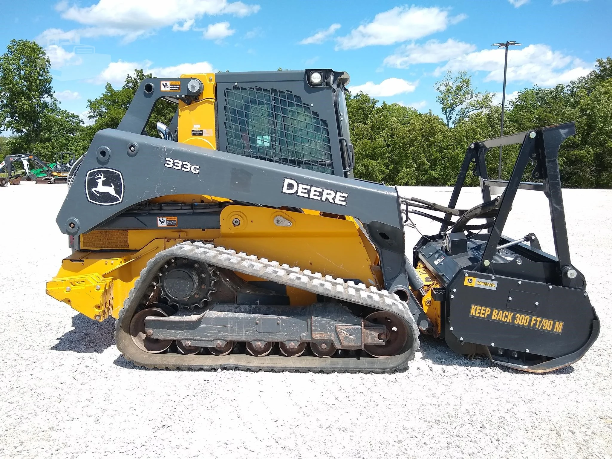 2021 John Deere 333G Compact Track Loader with MH60D Mulching Head