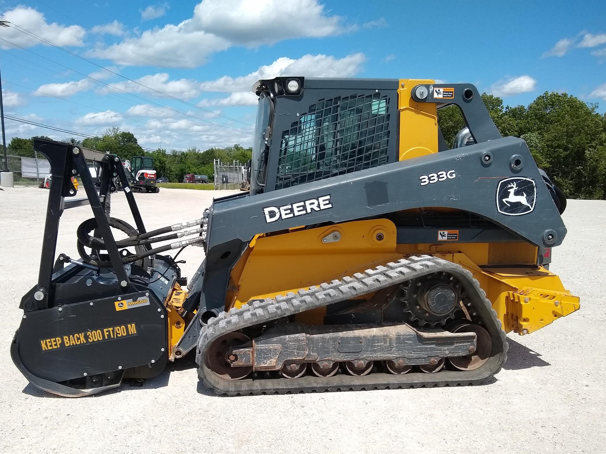 2021 John Deere 333G Compact Track Loader with MH60D Mulching Head