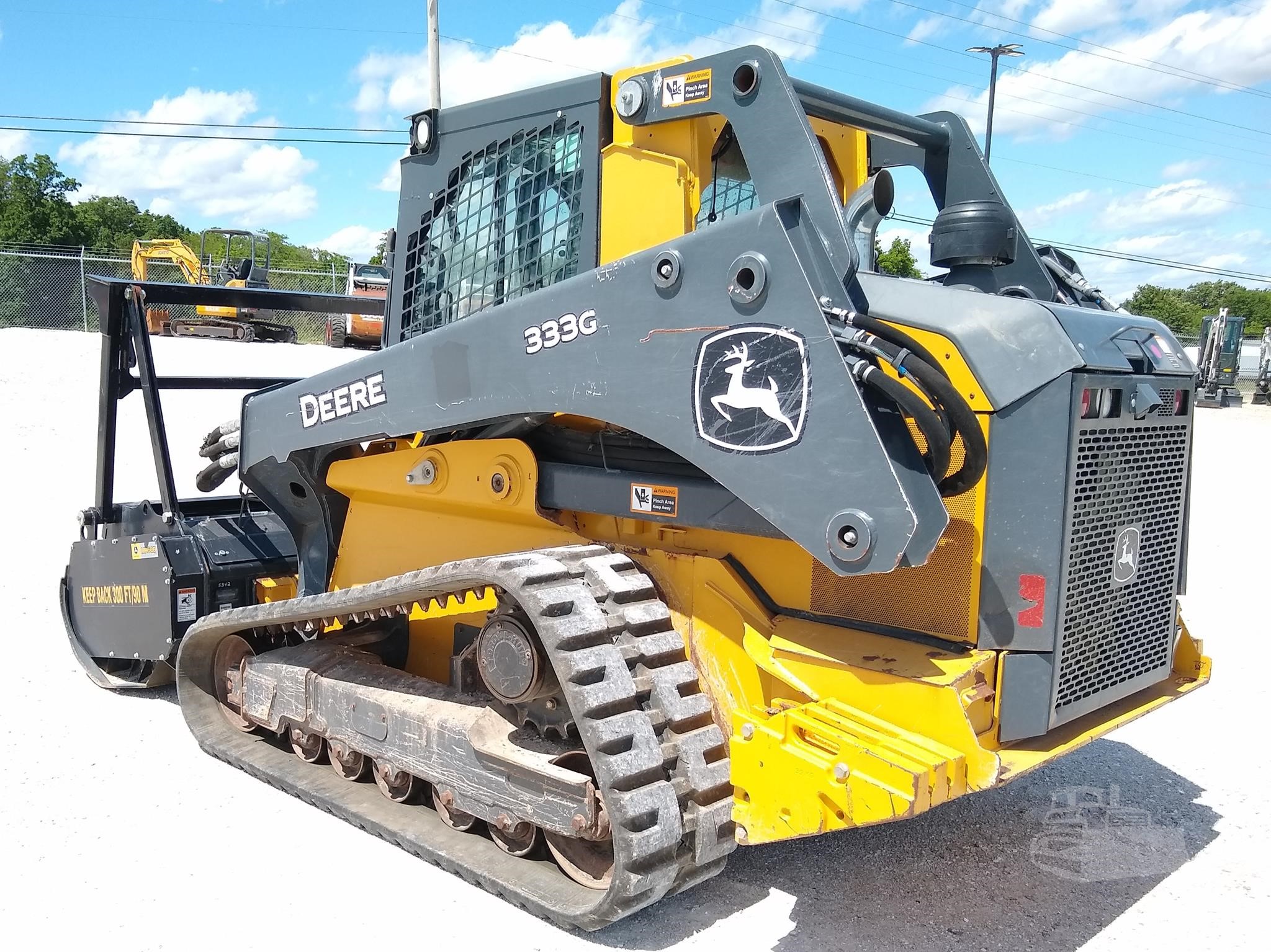 2021 John Deere 333G Compact Track Loader with MH60D Mulching Head