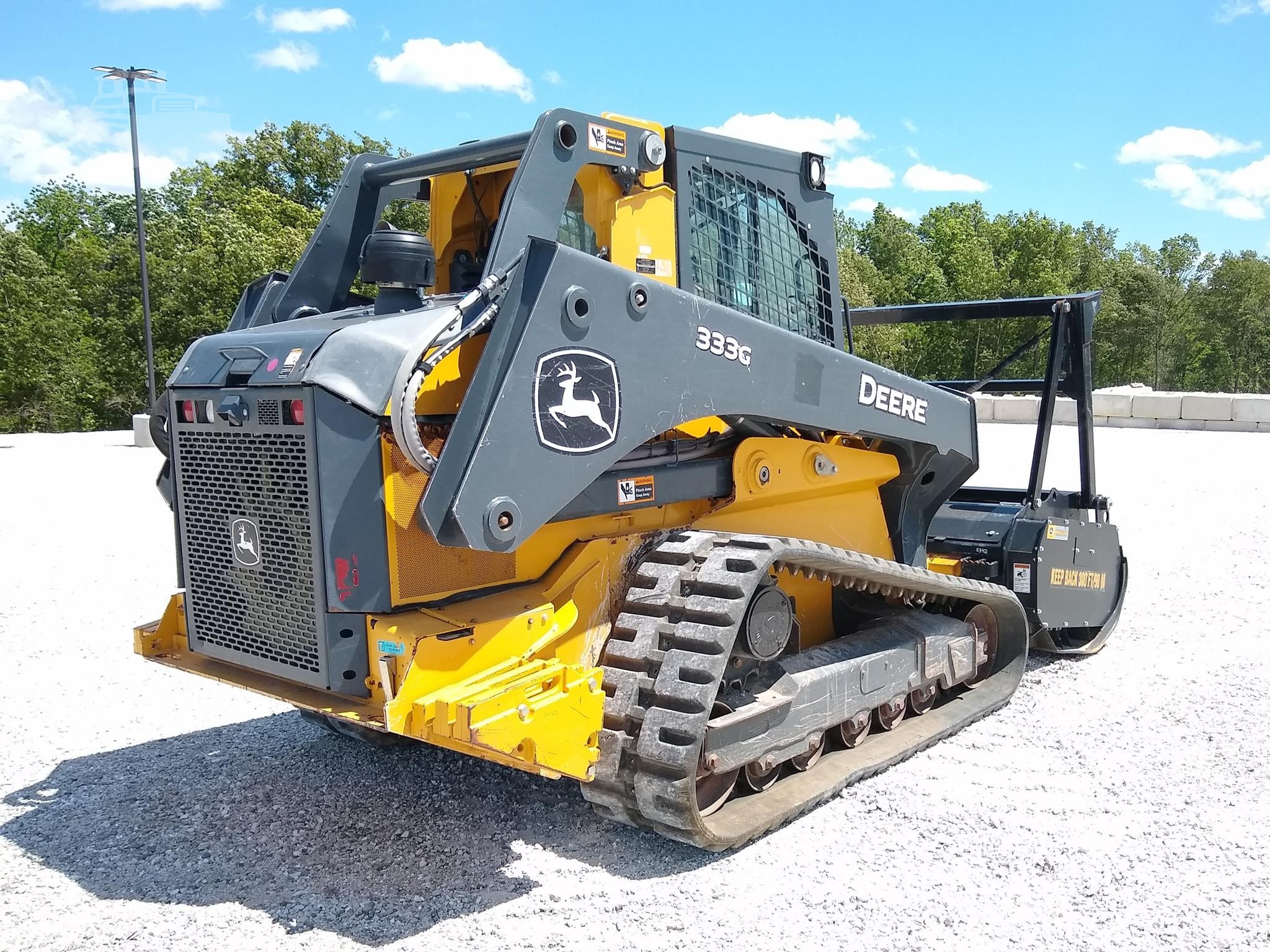 2021 John Deere 333G Compact Track Loader with MH60D Mulching Head